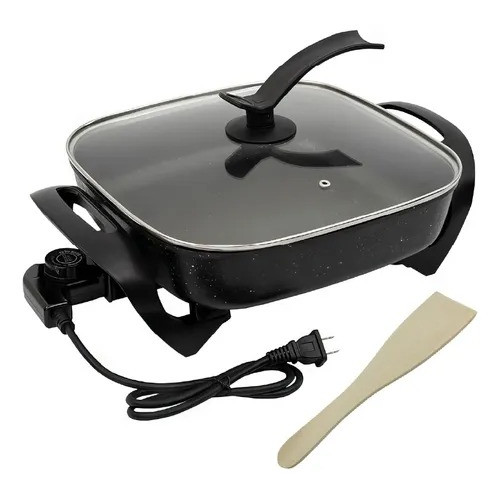 Sartén Eléctrico Antiadherente en Oferta Con Termostato Portatil 6lt
