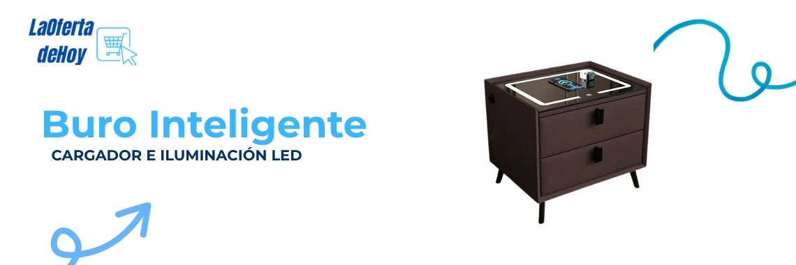 Buro inteligente con cargador en Oferta